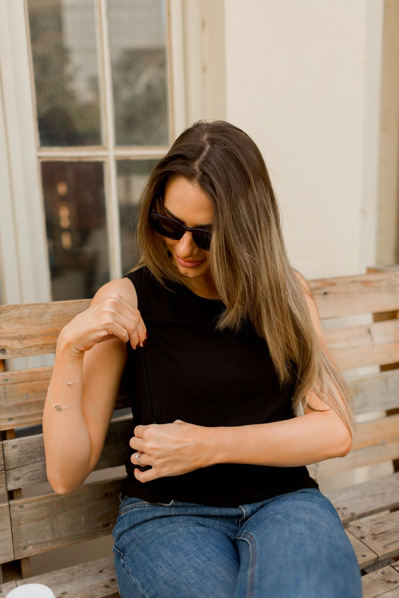 גופיית הנקה אלבה • שחור – תמונה 6
