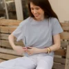 חולצת הנקה אייבי • אפור