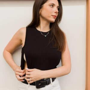 גופיית הנקה אלבה • שחור – תמונה 4